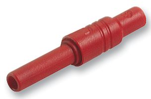 934096101 - Banana Test Connector, 4mm, Receptacle, Cable Mount, 24 A, 1 kV, Nickel Plated Contacts, Red - HIRSCHMANN TEST AND MEASUREMENT