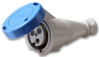 PEW3263PVA - Pin & Sleeve Connector, Coupler, 32 A, 240 V, Cable Mount, Socket, Grey - PRO POWER