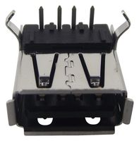 292303-1 - USB Connector, USB Type A, USB 2.0, Receptacle, 4 Ways, Through Hole Mount, Right Angle - AMP - TE CONNECTIVITY