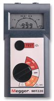 MIT220-EN - Insulation Tester, Digital Megohmmeter, 250V, 500V, 1Gohm, -10 °C, 55 °C, 195 mm - MEGGER