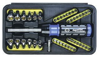 T4826D - Screwdriver Bit Set, Ratchet, Magnetic, 46 Piece - CK TOOLS