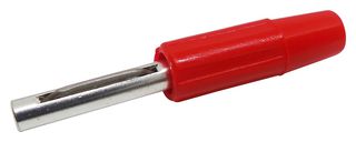 550-0500-01 - Banana Test Connector, 4mm, Plug, Cable Mount, 10 A, 50 V, Silver Plated Contacts, Red - DELTRON COMPONENTS