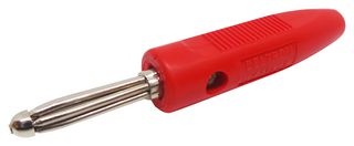 555-0500-01 - Banana Test Connector, 4mm, Plug, Cable Mount, 16 A, 50 V, Nickel Plated Contacts, Red - DELTRON COMPONENTS