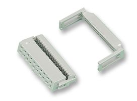 71600-040LF - IDC Connector, With Strain Relief, IDC Receptacle, Female, 2.54 mm, 2 Row, 40 Contacts, Cable Mount - AMPHENOL COMMUNICATIONS SOLUTIONS