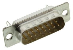 DA15P064HTXLF - D Sub Connector, DA15, Standard, Plug, FCI D, 15 Contacts, DA, Solder Cup - AMPHENOL COMMUNICATIONS SOLUTIONS