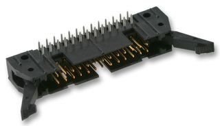 5499141-9 - Pin Header, Right Angle, Wire-to-Board, 2.54 mm, 2 Rows, 40 Contacts, Through Hole Right Angle - AMP - TE CONNECTIVITY