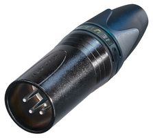 NC4MXX-BAG - XLR Connector, 4 Contacts, Plug, Cable Mount, Silver Plated Contacts, Metal Body, XX - NEUTRIK