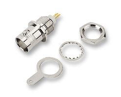 B6351B1-ND3G-50 - RF / Coaxial Connector, BNC Coaxial, Straight Bulkhead Jack, Solder, 50 ohm, Phosphor Bronze - AMPHENOL RF