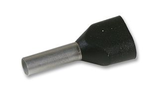 9037470000 - Wire Ferrule, Twin Entry, Twin Wire, 16 AWG, 1.5 mm², 8 mm, Black - WEIDMULLER