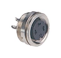 09 0332 00 12 - Circular Connector, 680 Series, Panel Mount Receptacle, 12 Contacts, Solder Socket, Brass Body - BINDER