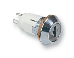 SRL-5-M-S-2 - Keylock Switch, DPDT, SRL, 2 Position, Solder, 1 A - LORLIN