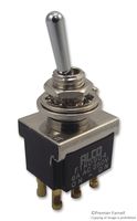 FTN0904 - Toggle Switch, On-On, DPDT, Non Illuminated, F, Panel Mount, 6 A - TE CONNECTIVITY