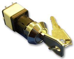 SRLM-5-Q-D - Keylock Switch, Off-On, SPST-NO, SRL, 2 Position, Solder, 4 A - LORLIN