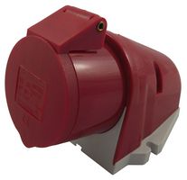 112001 - Pin & Sleeve Connector, 16 A, 415 V, Surface Mount, Outlet, 3P+N+E, Red - CEENORM