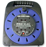2225-4-20M - 4 Gang Handbag Cable Reel Extension with 13A 20m Lead - PRO ELEC