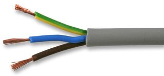 2183Y-0.50MMGRY100M - Multicore Cable, Unscreened, 3 Core, 0.5 mm², 328 ft, 100 m - MULTICOMP PRO