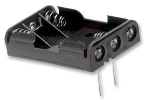 2479 - Battery Holder, AAA x 3, Through Hole - KEYSTONE