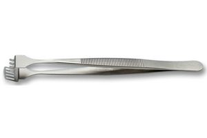 4WFG.SA - Tweezer, Wafer, Stainless Steel Body, Stainless Steel Tip - IDEAL-TEK