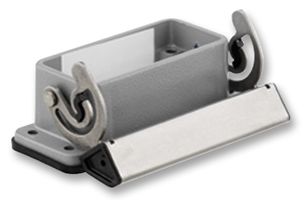 1664040000 - Heavy Duty Connector, Base, Bulkhead Mount, Aluminium Body, 1 Lever, 10A, HDC 10A Inserts & Hoods - WEIDMULLER