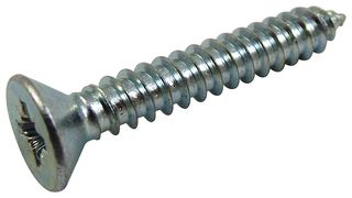 N6 0.500 KRSTABB200 - Screw, M3.5, 12.7 mm, Zinc, Steel, Flat / Countersunk Head Pozidriv - TR FASTENINGS