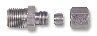 FC-133 - Compression Gland, 1/8" BSPT Tapered Thread, Stainless Steel, 3 mm Probes - LABFACILITY