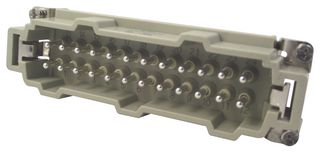 T2040242101-000 - Heavy Duty Connector, HE-024, Insert, 24 Contacts, Plug, Screw Pin - AMP - TE CONNECTIVITY