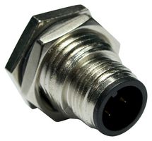 M12A-04PMMS-SF8001 - Sensor Connector, 4 Pole, M12, Plug, M Series, M12, Male, 4 Positions, Solder Pin - AMPHENOL LTW