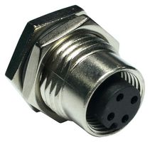 M12A-05PFFS-SF8001 - Sensor Connector, 5 Pole, M12, Receptacle, M Series, M12, Female, 5 Positions, Solder Socket - AMPHENOL LTW