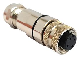 PXMBNI12FBF05ASCPG7 - Sensor Connector, Buccaneer M12 Series, M12, Female, 5 Positions, Solder Socket - BULGIN LIMITED