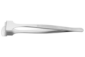 48WF.SA - Tweezer, Wafer, Flat Bottom Paddle, Stainless Steel, 135 mm - IDEAL-TEK