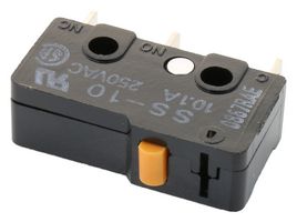 SS-10 - Microswitch, Subminiature, Pin Plunger, SPDT, Solder, 10 A - OMRON