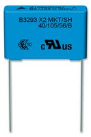 B32933A3104K000 - Safety Capacitor, Metallized PET, Radial Box - 2 Pin, 0.1 µF, ± 10%, X2, Through Hole - EPCOS