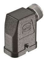 19120080501 - Heavy Duty Connector, M25, Hood, Side Entry, Zinc Body, 1 Lever - HARTING