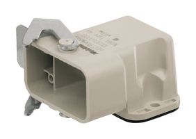 HDC HQP AWLU - Heavy Duty Connector, Base, Bulkhead Mount, Plastic Body, Side Clamp, HQ - WEIDMULLER