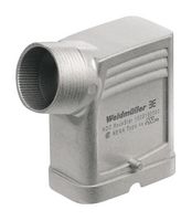 HDC HQM TSLU 1PG21 - Heavy Duty Connector, PG21, Hood, Side Entry, Zinc Body, Side Clamp, HQ - WEIDMULLER