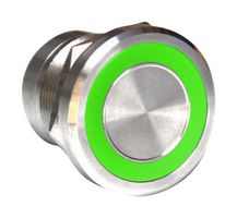 MC22LOSGR - Vandal Resistant Switch, MC, 22.2 mm, SPST-NO, Off-On, Flush, Natural - BULGIN LIMITED