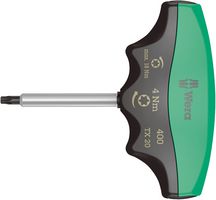 05005090001 - Screwdriver, Torx, Torque Indicator, T20 Tip, 4 Nm, 108 mm Overall Length - WERA