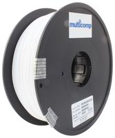 MC011467 - 3D Printer Filament, 1.75mm Dia, White, PETG, 1 kg - MULTICOMP
