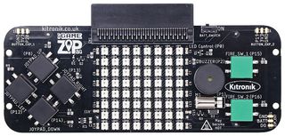 5626 - Development Board, :GAME ZIP for micro:bit, Handheld Gaming Adapter, 64 x RGB ZIP LEDs - KITRONIK