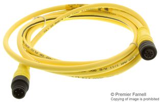 120066-0883 - Sensor Cable, BRAD, M12 Plug, M12 Receptacle, 4 Positions, 2 m, 6.6 ft, 120066 - MOLEX