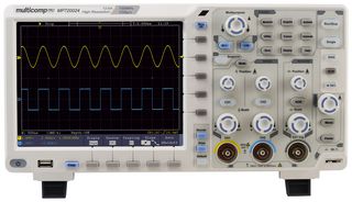 MP720024 EU-UK - Digital Oscilloscope, Economical, 12bit, Eco, 2 Analogue, 1 Ext Trigger, 100 MHz, 1 GSPS, 20 Mpts - MULTICOMP PRO