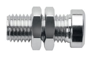 BU 405 NI - Banana Test Connector, Jack, Panel Mount, 32 A, 70 VDC, Nickel Plated Contacts - SCHUTZINGER