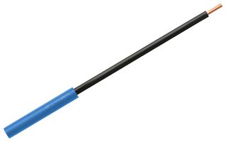 LB 6600 NI / 2.5 / 13 / BL - Banana Test Connector, Jack, Cable Mount, 32 A, 1 kV, Nickel Plated Contacts, Blue - SCHUTZINGER