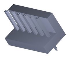 207478-1006 - Pin Header, Power, 3.96 mm, 1 Rows, 6 Contacts, Through Hole Straight, L1NK 396 207478 - MOLEX