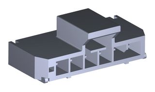 105430-1106 - Pin Header, Power, 2.5 mm, 1 Rows, 6 Contacts, Surface Mount Right Angle, Nano-Fit 105430 - MOLEX