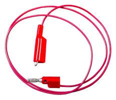 BU-2030-A-36-2 - Alligator Clip to Banana Plug Test Lead, Alligator Clip, 4mm Stackable Banana Plug, 36 ", 914 mm - MUELLER ELECTRIC