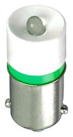 BA9SG24A - LED Replacement Lamp, Miniature Bayonet / BA9S, Green, 1.61 cd - APEM