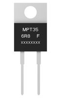 MPT35XR10J - Through Hole Resistor, 0.1 ohm, MPT, 35 W, ± 5%, TO-220, 350 V - CGS - TE CONNECTIVITY