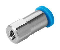 QSMF-M5-4 - Pneumatic Fitting, Push-In Fitting, M5, 14 bar, 4 mm, Brass, QSMF - FESTO