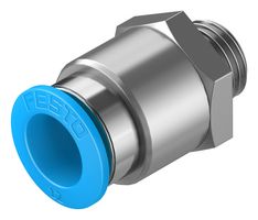 QS-G1/4-12 - Pneumatic Fitting, Push-In Fitting, G1/4, 14 bar, 12 mm, Brass, QS - FESTO